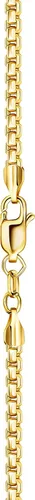 Vista 2 de PORI JEWELERS 14K Gold 1.8MM, 2.5MM, or 3.5MM Round Box Chain Necklace -16"-30" Yellow or White Gold- For Men and Women