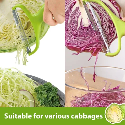 Vista 4 de Pelador de verduras de acero inoxidable, nuevas herramientas de cocina 2024, pelador de boca ancha para verduras y frutas, pelador multifuncional