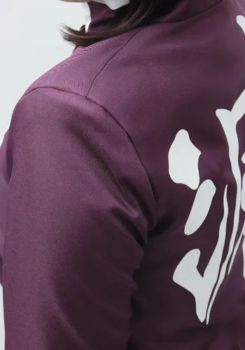 Vista 4 de C-ZOFEK Vestido morado para mujer, disfraz de anime con cuerda blanca y cinturón