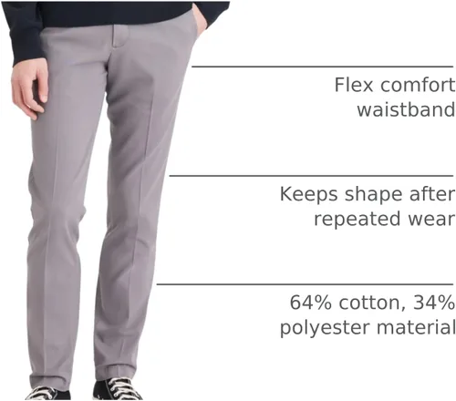 Vista 4 de DOCKERS Pantalones Khaki de Corte Ajustado Fácil para Hombre