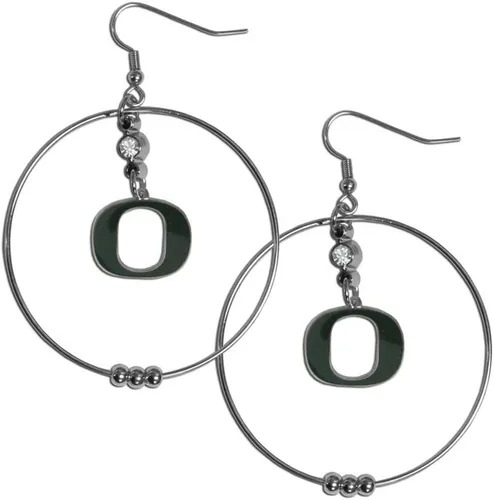 Vista 13 de Siskiyou Sports Pendientes de aro NCAA, 2 pulgadas