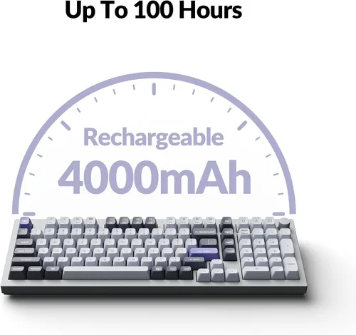 Vista 6 de Keychron Q5 Pro QMK/VIA Teclado mecánico inalámbrico personalizado, diseño de 96% con perilla programable, teclas PBT KSA de doble inyección