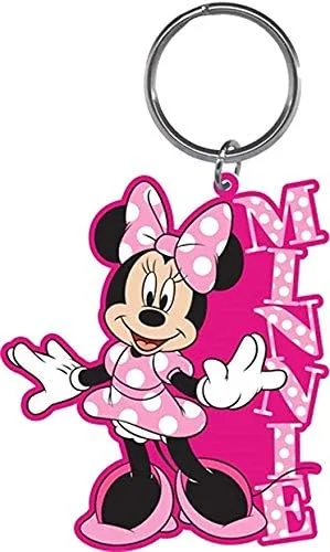 Vista 2 de Disney Minnie Mouse Permanente Laser Cut Llavero Clave Cadena