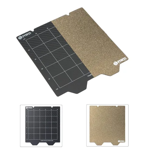 Vista 6 de Impresora 3D Voron0.2 Pro Build Plate Reemplazo solamente, placa de construcción de doble cara de 4.724 in/4.7 pulgadas, hoja PEI+PET-CF