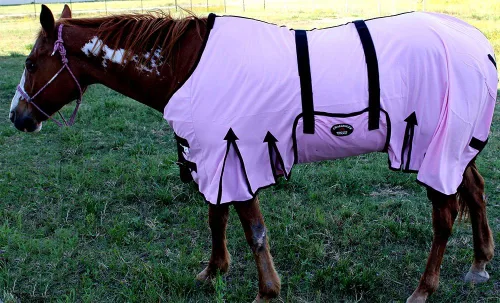 Vista 16 de CHALLENGER 78" caballo malla ligera verano hoja primavera flujo de aire blanco 73408B