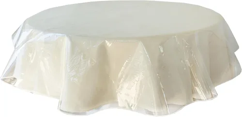 Vista 10 de Benson Mills - Mantel de plástico transparente resistente, 100% impermeable y a prueba de derrames de aceite, de PVC de vinilo, cuadrado, para mesas