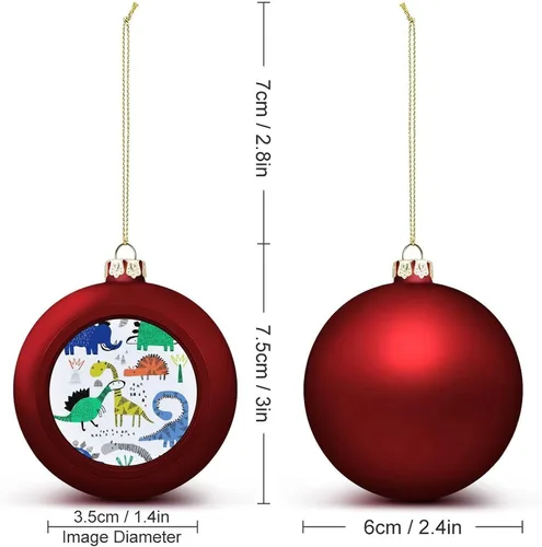 Vista 192 de Boobs Funny Shatterproof Matte Christmas Balls for Tree Wreath Home Decor 1PCS