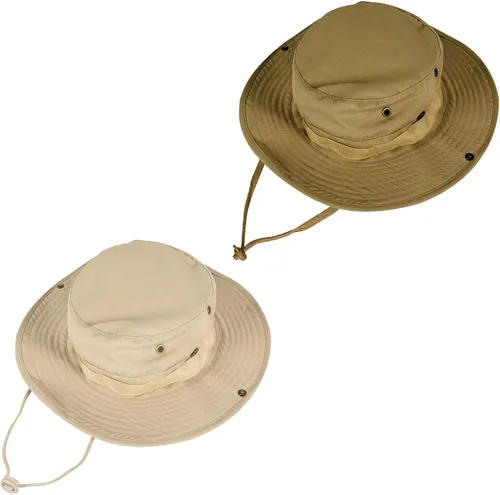 Vista 35 de Sombreros de sol para hombres y mujeres, sombrero de cubo UPF 50+, sombrero Boonie plegable, protección UV, senderismo, playa, pesca, safari