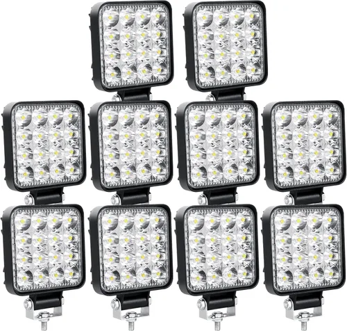 Vista 10 de Willpower 4 unidades de 4 pulgadas 3.9 in 42W mini luz de trabajo LED ultra fina haz de luz LED Pods luces de conducción 12V 24V Offroad Lámparas