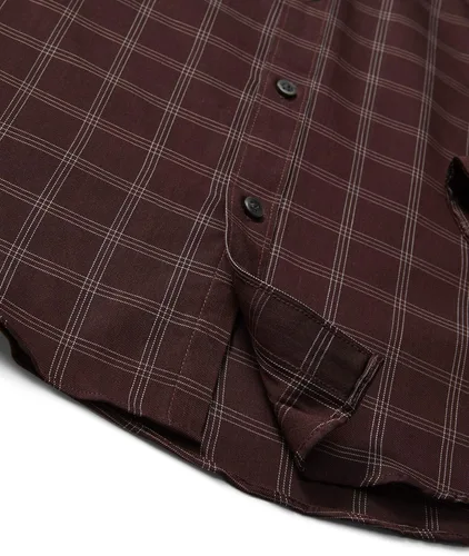 Vista 4 de Van Heusen Camisa de manga larga con botones y sin arrugas para hombre grande y alto