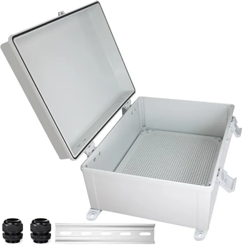 Vista 13 de Caja Eléctrica Impermeable a Prueba de Polvo Caja de Conexiones Resistente a la Intemperie IP67 Carcasa de Plástico ABS Caja de Proyecto