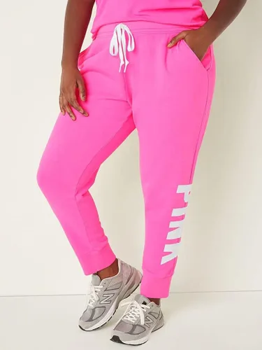 Vista 3 de Victorias Secret Joggers de forro polar rosa