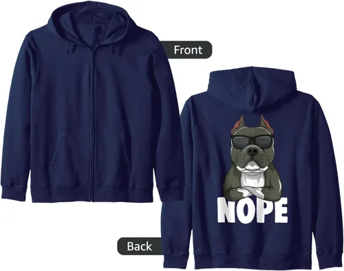 Vista 11 de American Bully - Sudadera con capucha con cremallera para perro, Negro