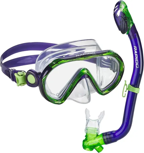 Vista 7 de Phantom Aquatics Rapido Sea Breeze Junior Mask and Snorkel Combo
