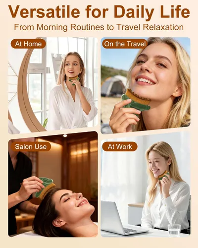 Vista 7 de Lymphatic Contour Face Brush,Lymphatic Drainage Brush with Super Soft Bristles,Lymphatic Face Brush to Reduce Puffiness & Define Jawline,Face