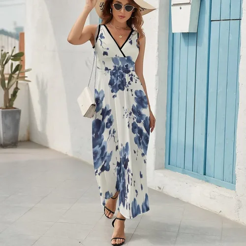 Vista 7 de Vestido de verano con estampado floral para mujer, Style-14