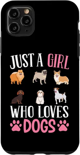 Vista 11 de Funda para iPhone 14 Just A Girl Who Loves Dogs Dog Girl