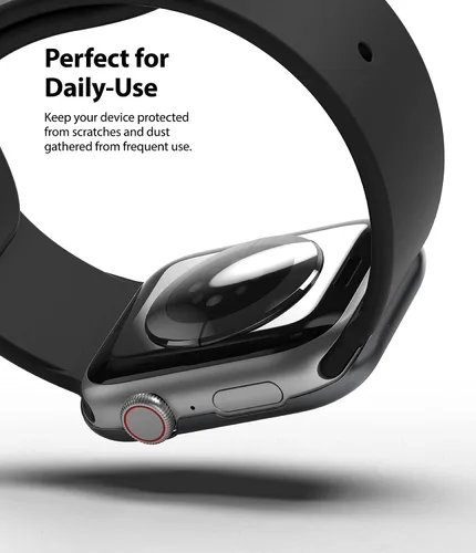Vista 7 de Ringke Estilo bisel para Apple Watch Series 6, 5, 4 (1.575 pulgadas), SE 3, 2, 1 (1.575 pulgadas), marco de acero inoxidable con estilo antiarañazos