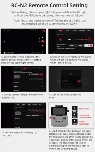 Vista 8 de Sistema Airdrop para DJI Air 3 Dispositivo de transporte de entrega de carga útil para drones Pesca Regalo de boda Accesorios de caída de aire