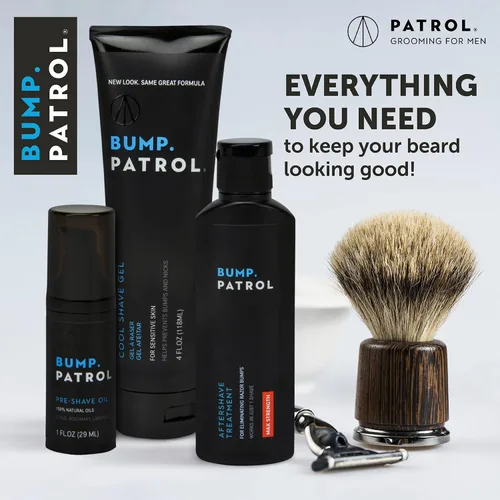 Vista 7 de Bump Patrol Sérum de Tratamiento Post-Afeitado Fuerza Sensible – Bloqueador de Granos de Afeitado y Tratamiento para Vellos Encarnados para Hombres