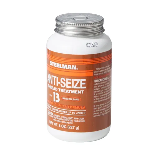 Vista 2 de Steelman Lubricante de rosca antiagarrotamiento para evitar sujetadores atascados, 8 onzas, tapa de cepillo
