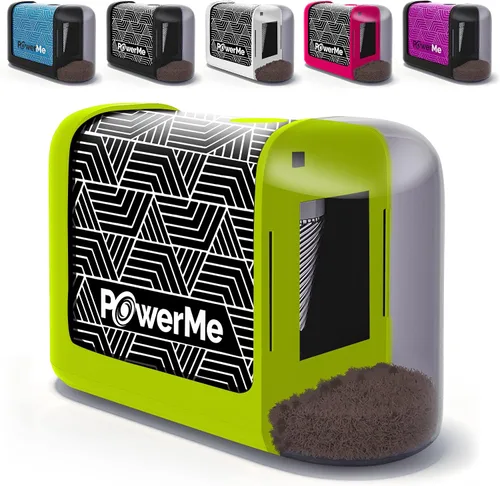 Vista 13 de Powerme - Sacapuntas eléctrico con batería para niños, escuela, hogar, oficina, aula, artistas, funciona con pilas, para lápices de colores, ideal