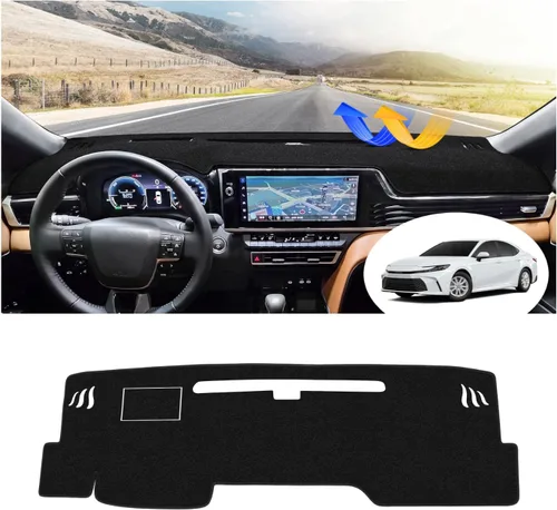 Vista 13 de FIILINES - Cubierta para salpicadero para Ford F150 2004-2008, tapete para tablero de instrumentos para accesorios F150, malla transpirable
