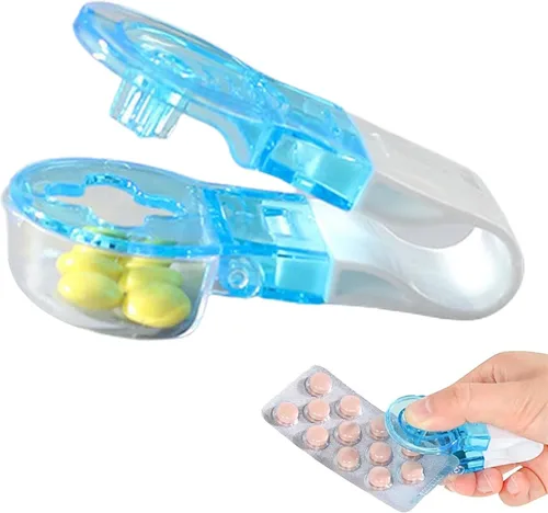 Vista 3 de Pastillero con diseño de caja de almacenamiento, pastillero sin esfuerzo, dispensador portátil compacto para una fácil gestión de medicamentos