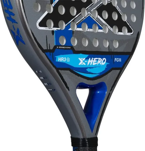 Vista 6 de NOX Padel Racket X-Hero 2026 Round Shape Pala Padel for Beginners & Intermediate Players Carbon Frame, 3K Fiber Glass Face, HR3 White Eva Core