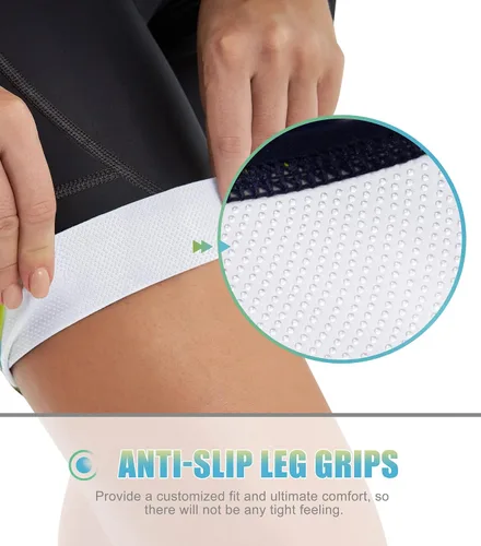Vista 4 de Heathyoga 4D Padded Bike Shorts Women Cycling Shorts with Padding Biker Biking Bicycle Shorts with Pockets for Women