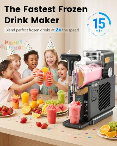 Vista 11 de Slushie Machine for Home 2-in-1 Slushy & Soft Serve Ice Cream Maker