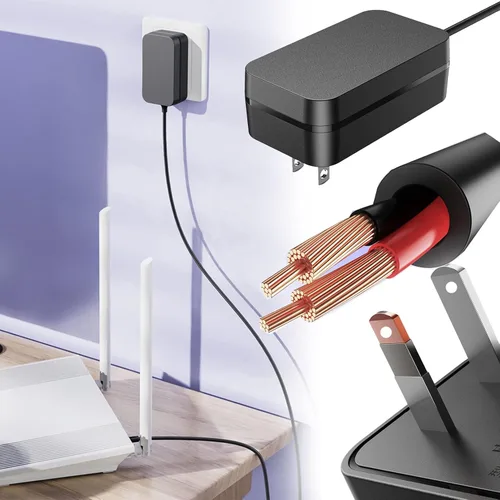 Vista 7 de Fuente de alimentación Dc12v 2A 24W AC/DC Convertidor Adaptador 100V-240V AC a 24V DC 2A Cargador de conmutación Enchufe Universal Driver