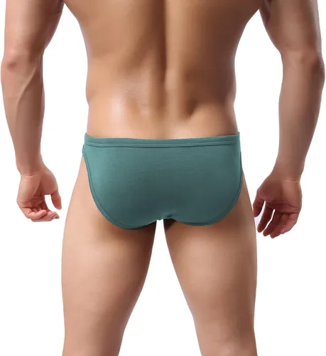 Vista 4 de Avidlove Ropa interior de bikini para hombre, calzoncillos de microfibra de tiro bajo, paquete de 4
