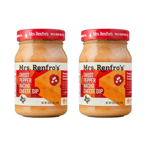 Vista 6 de Mrs. Renfro's Salsa de queso nacho con chipotle, 16 oz (paquete de 2)