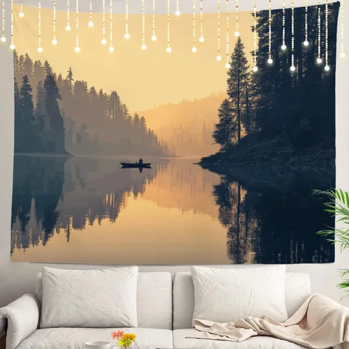 Vista 38 de Shrahala Brown Golden Tapestry, Lion Wall Hanging Hd Print Polyester Backdrop For Dorm Room Bedroom 30 X 40 In