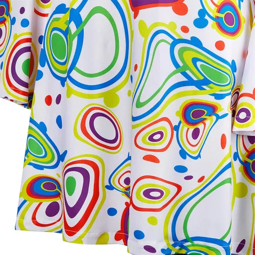 Vista 6 de Parlsdy Trajes de los años 60 y 70 para mujer, disfraz hippie para mujer, vestido de los años 70 para mujer, vestido de discoteca genial