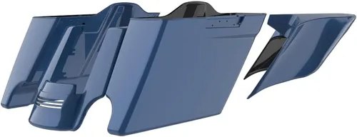 Vista 99 de Cubiertas laterales de alforjas estiradas para motocicleta, extensión extendida para Harley Touring 2014+ - Whisky ámbar Amber Whiskey