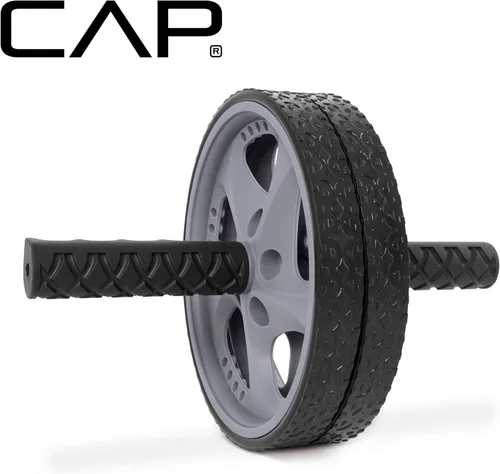 Vista 4 de CAP Rueda Abdominal Barbell, Negro/Gris