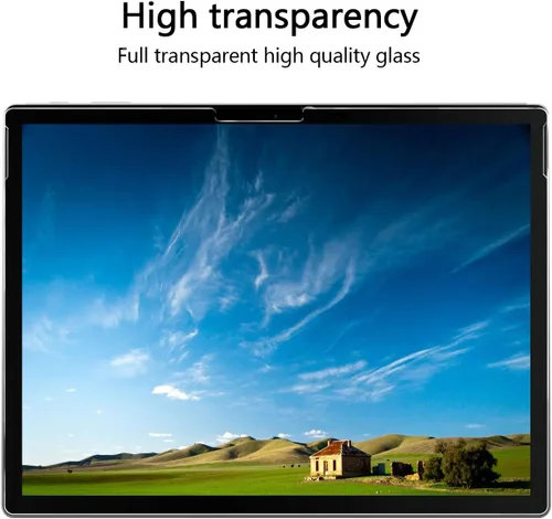 Vista 4 de Megoo Protector de pantalla para Surface Book 3 de 15 pulgadas, vidrio templado, transparente HD, dureza 9H, también para Microsoft Surface Book 2