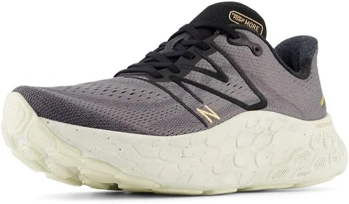Vista 22 de New Balance Fresh Foam X More V4 - Tenis para correr para hombre Aluminio Gris/Neón Libélula/Caléndula Caliente