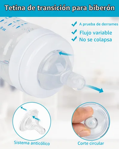 Vista 3 de Boquilla de silicona para biberones anticólicos Philips Avent, flujo 4, 19.7 ft+, flujo extra rápido, 4