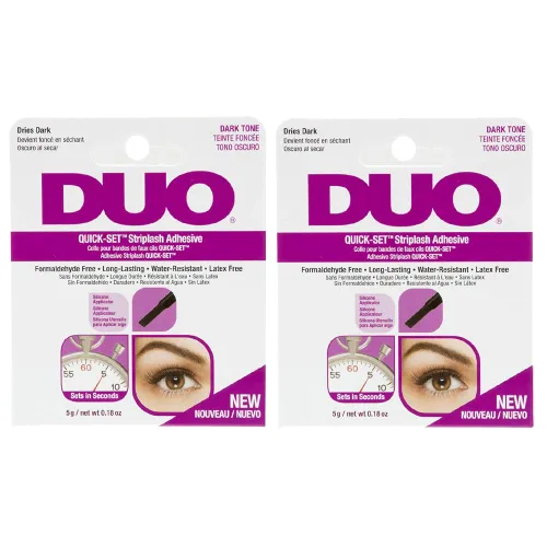 Vista 9 de Duo - Adhesivo para tiras de pestañas postizas Quick-Set que se seca en color transparente, 0.18 onzas, 1 paquete