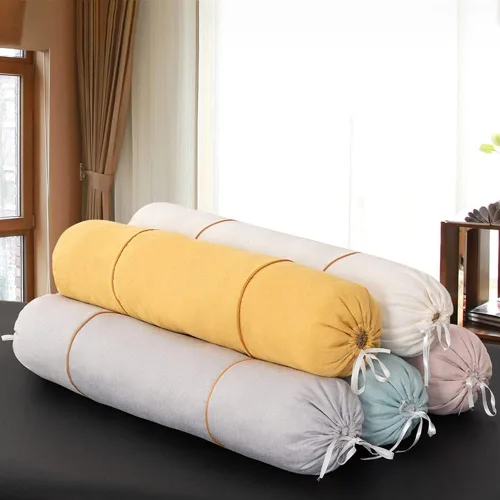 Vista 2 de Tingting's Dream Almohada suave y larga para pies, almohada redonda para sofá, almohada cilíndrica cervical para rodilla, pierna