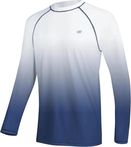 Vista 13 de Camisetas de natación de manga larga para hombres Rashguard UPF 50+ Camisa de protección solar UV Atlética Entrenamiento Correr Senderismo Camiseta