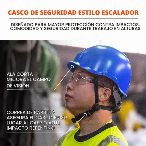 Vista 3 de Ergodyne Skullerz 8976 - Casco de seguridad tipo 2, clase E, tipo II Azul