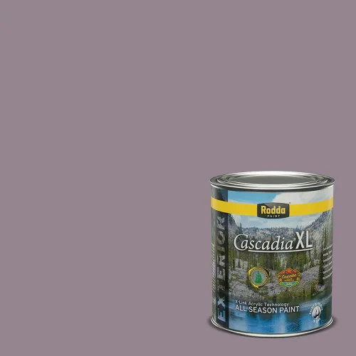 Vista 107 de Rodda Paint CASCADIA XL Pintura e imprimación de satén exterior en uno, cuarto de galón, bikini lavanda