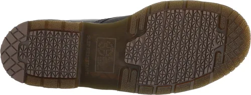 Vista 3 de Dr. Martens Botas de trabajo unisex 1460 Originals de 8 ojos, puntera suave, antideslizantes, 6 pulgadas, Grano completo industrial negro.