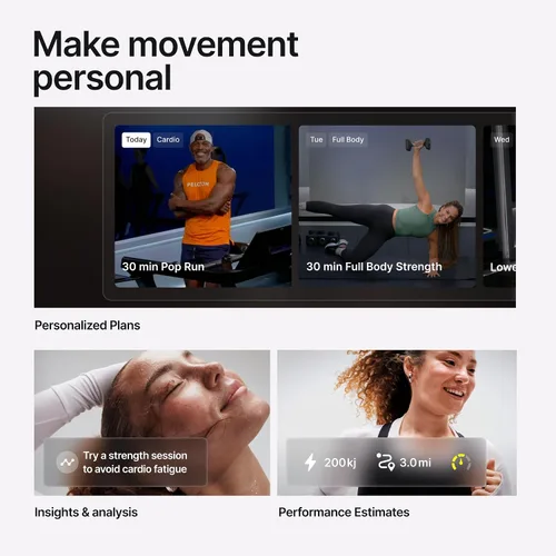Vista 7 de Peloton Cross Training Tread, Treadmill for Running, Walking, and Hiking with Manual or Auto-Incline Options and Immersive 24” HD Touchscreen