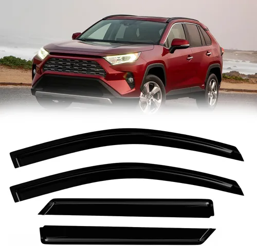 Vista 30 de Protectores de lluvia de ventana para Ford F150 SuperCab 2004-2014 2 piezas deflector de ventana para 09-14 F-150 con 2 puertas delanteras