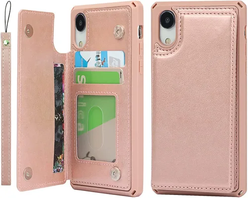 Vista 29 de Cavor - Funda para iPhone 6, 6S, 7, 8 Plus, 11 Pro, XS, Max, XR A-Negro